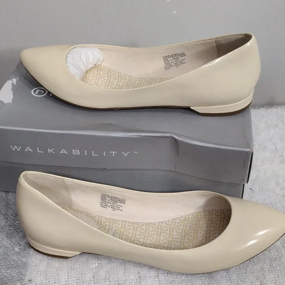 NWOT Rockport Ashika Scooped ballet flat size 10.5M in beige - Picture 5 of 14